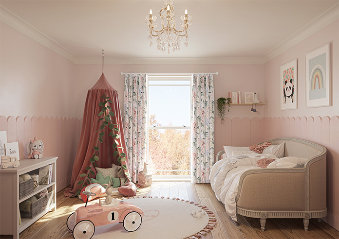 Wisteria, Blush - Made to Measure Curtains - Image 13